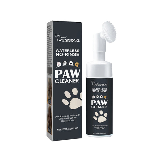 Pet Paw Foam Cleaner No-Rinse Shampoo with Brush